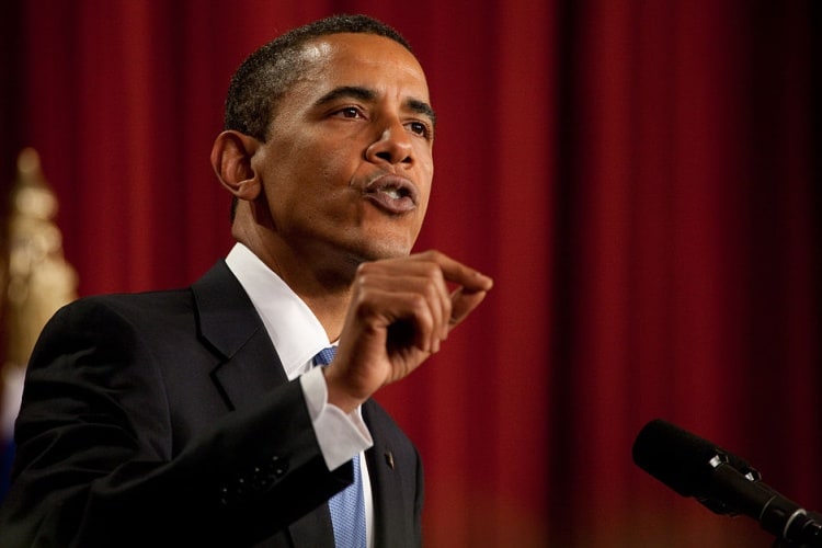 US President Barack Obama speaks at Cairo University in June 2009